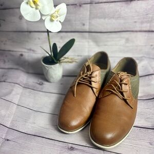 Mens Sonoma Leather vitalize ortholite lace-up shoes size 11 Tyson Cognac